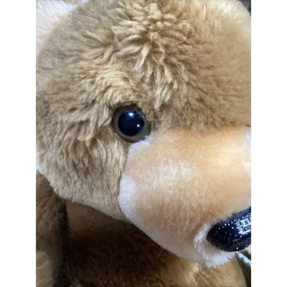 Vintage Roly Poly Brown Bear Sitting Pot Belly California Stuffed Toys Animal